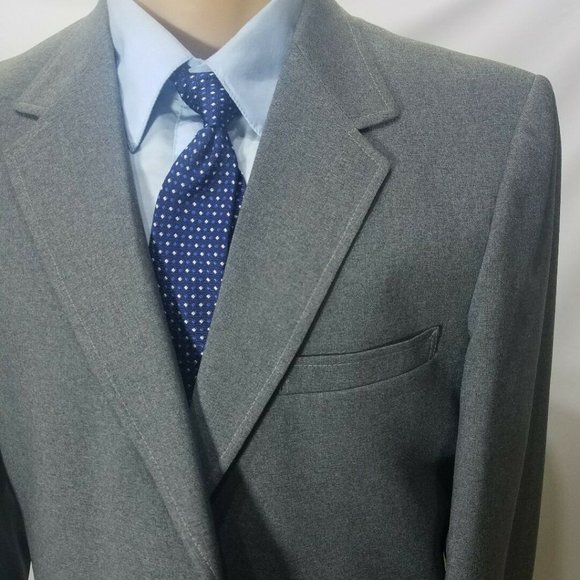 THE CLASSIC COLLECTION MENS 40XL BLAZER GRAY 2 BUTTONS S-147 - Picture 1 of 8